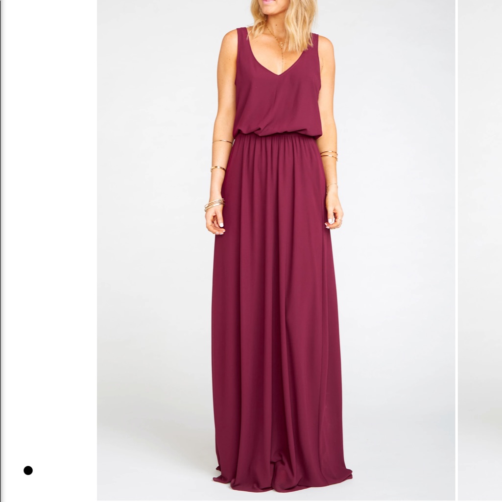 Show Me Your Mumu Merlot Bridesmaids Dress Large
